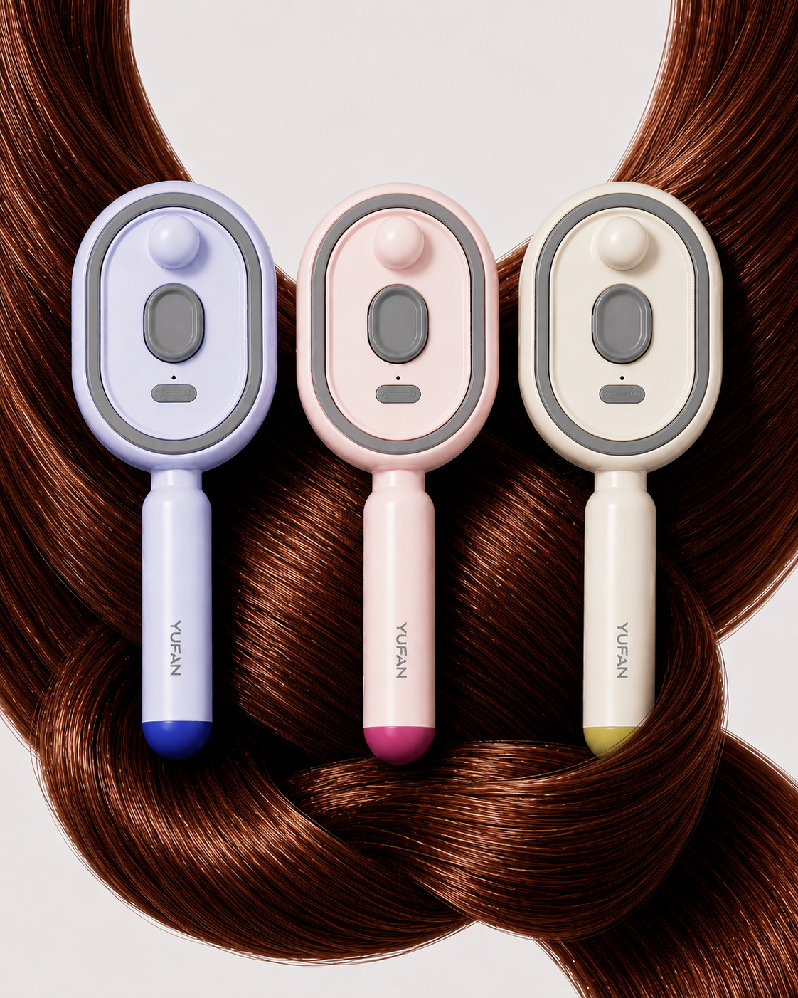 Elektrische massagekam — Haarborstel met etherische oliespray