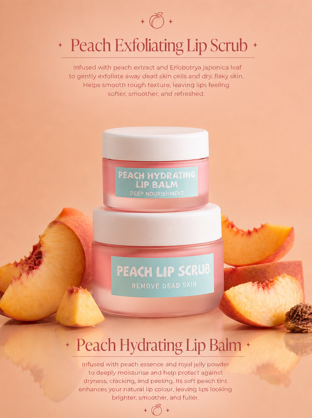 Kormesic Peach Lip Care Set
