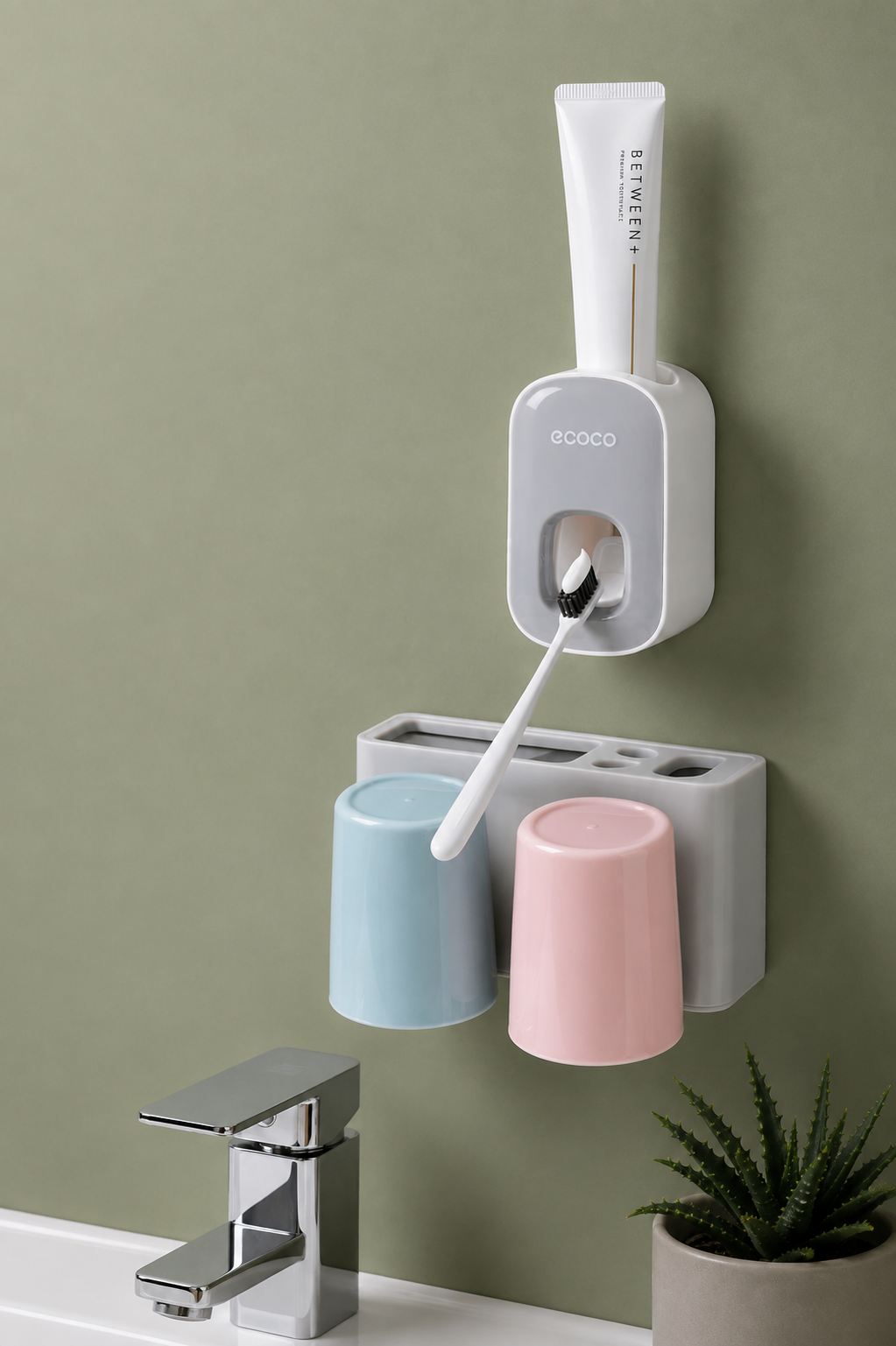Wall-Mounted Automatic Toothpaste Dispenser