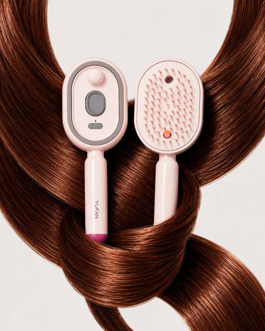 Elektrische massagekam — Haarborstel met etherische oliespray