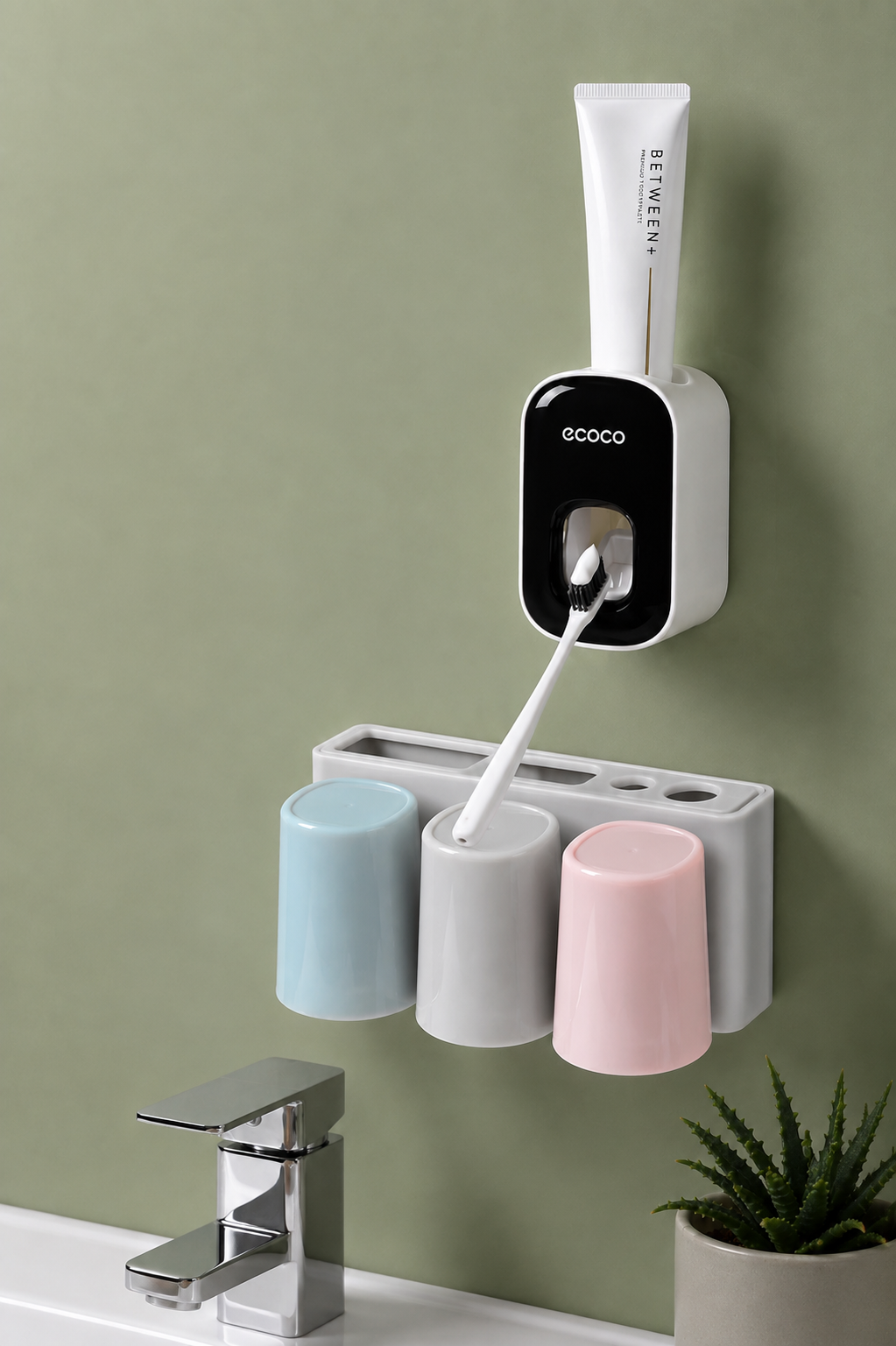 Wall-Mounted Automatic Toothpaste Dispenser