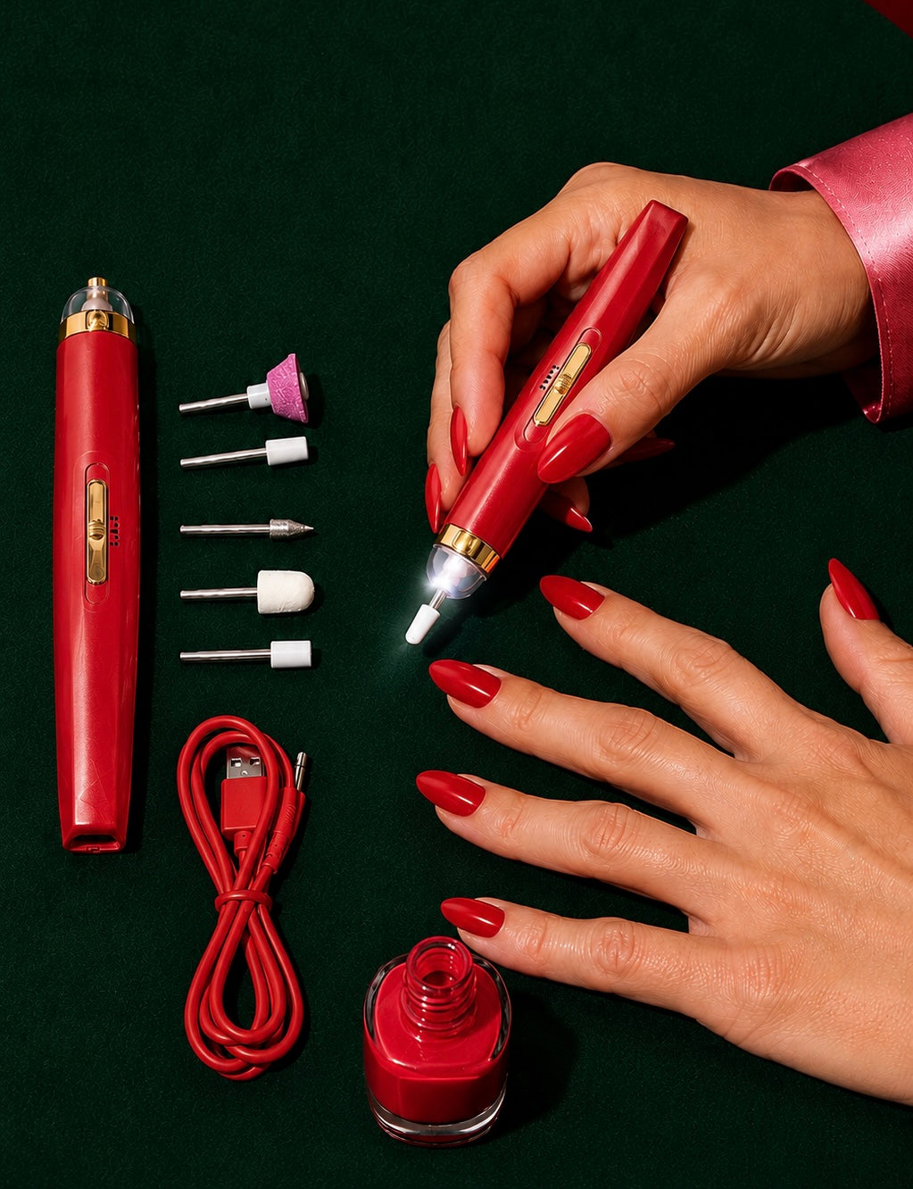 5-in-1 Elektrische Nagelvijl — Draadloze Manicureset