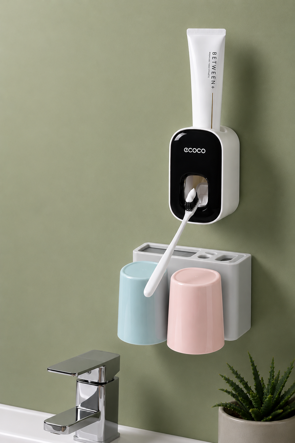 Wall-Mounted Automatic Toothpaste Dispenser