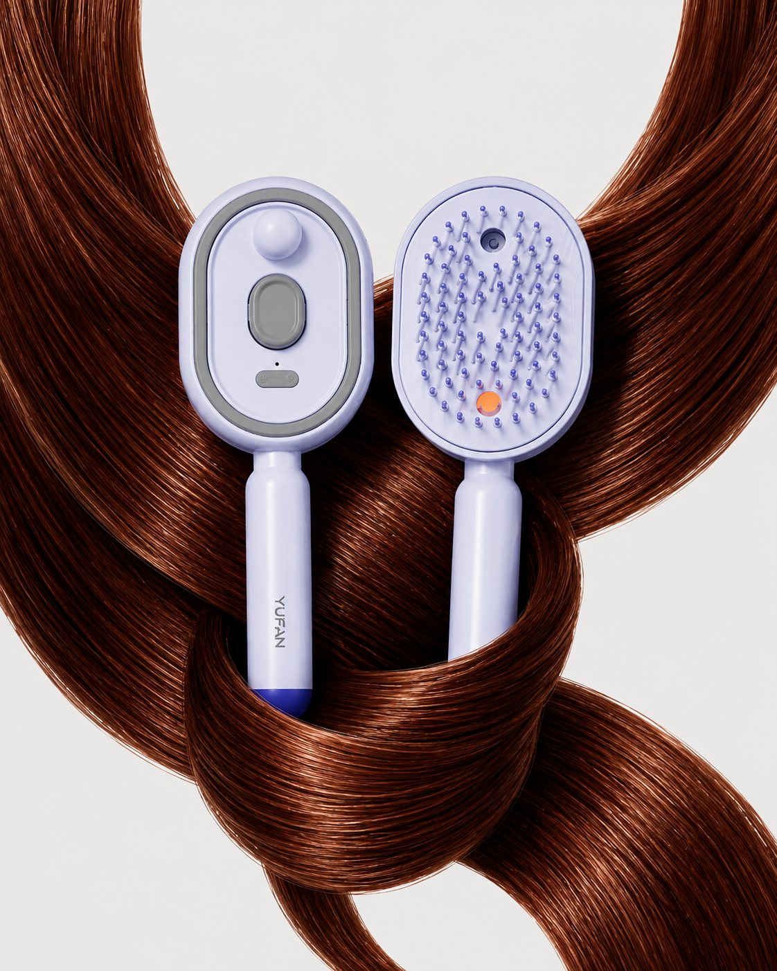 Elektrische massagekam — Haarborstel met etherische oliespray