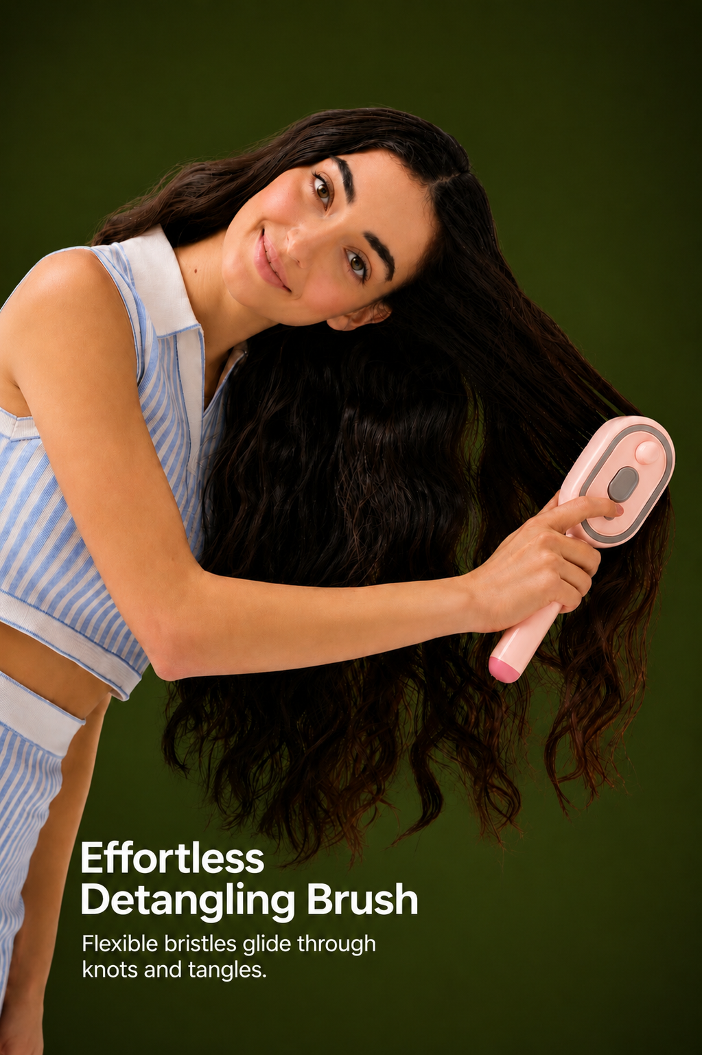 3-in-1 Electric Spray Mist Detangling Brush