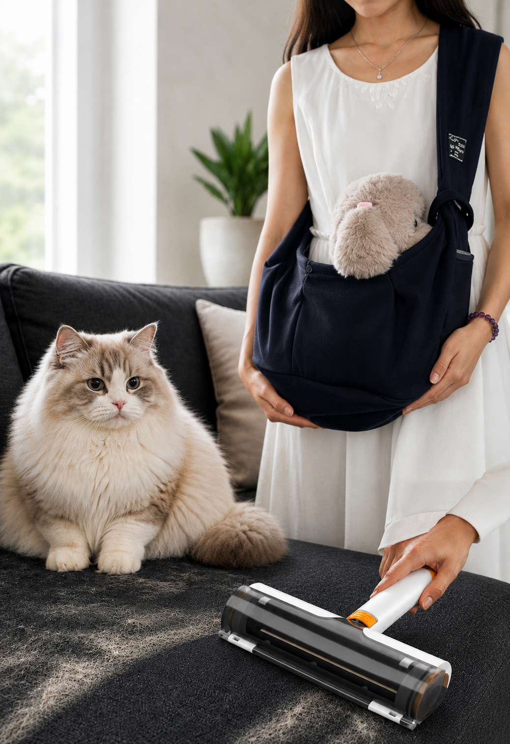 Dierenhaarverwijderaar Roller — 2-in-1 Zelfreinigend