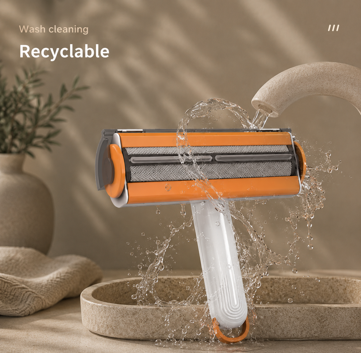 Dierenhaarverwijderaar Roller — 2-in-1 Zelfreinigend