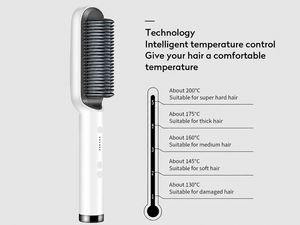 2-in-1 Ceramic Straightening & Styling Brush