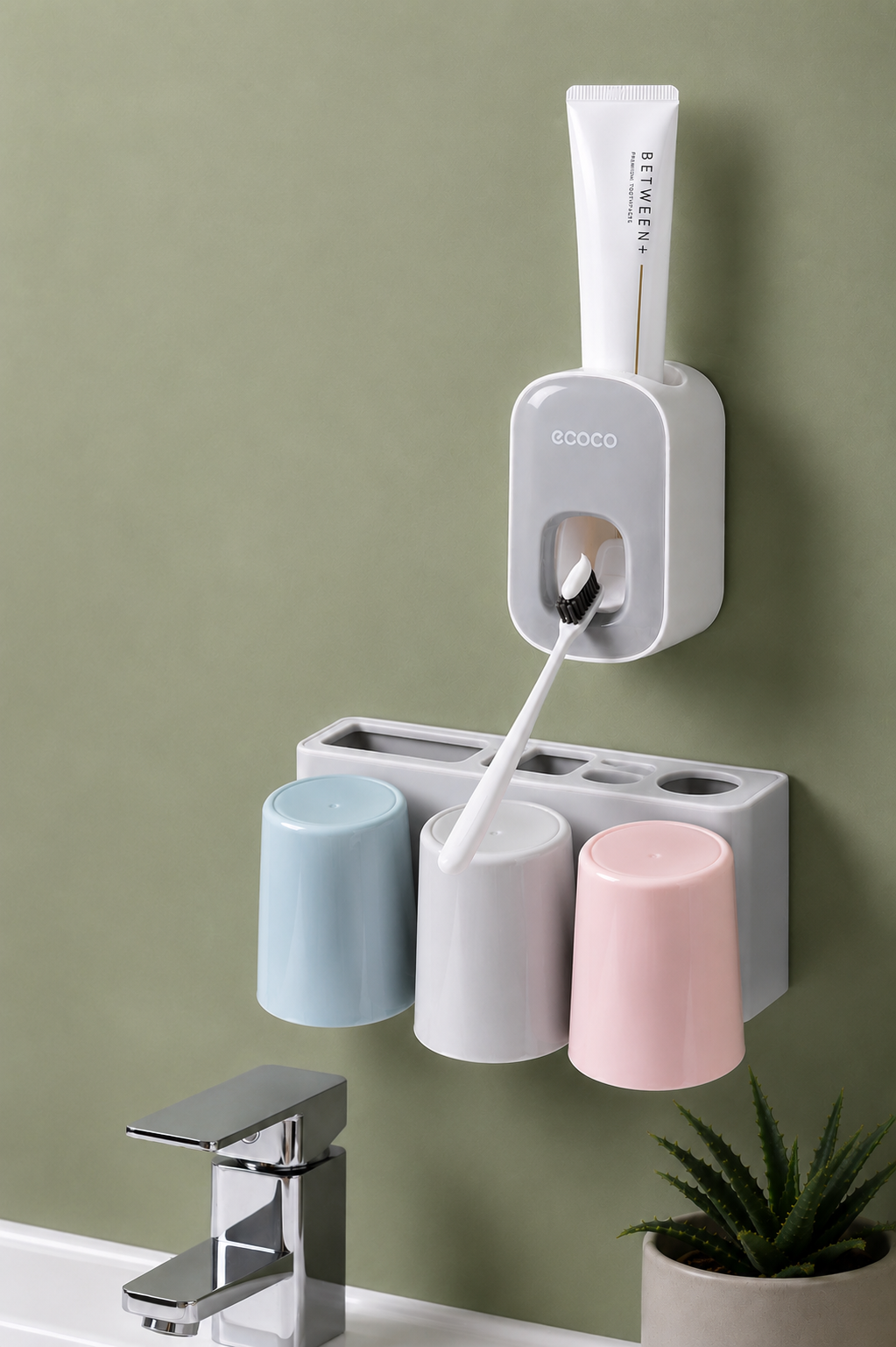 Wall-Mounted Automatic Toothpaste Dispenser